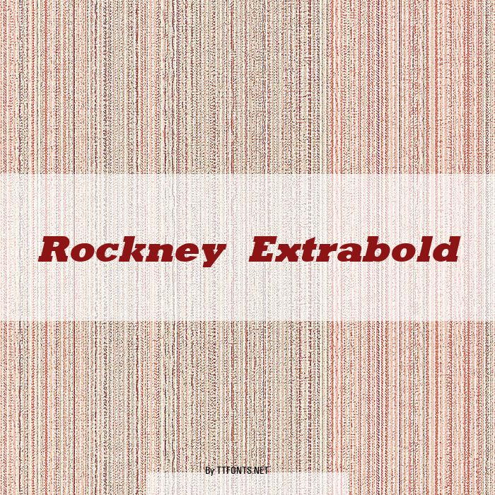 Rockney Extrabold example